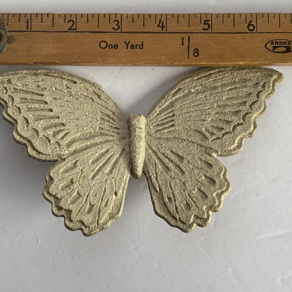 Butterfly Wall Hanging Set 2 MCM 1965 Excellent Retro Nature Decor